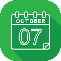 7 October Vector Icon