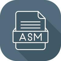 ASM File Format Vector Icon