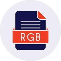 rgb archivo formato vector icono