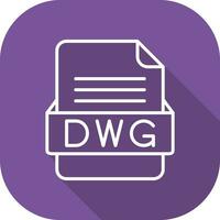 DWG File Format Vector Icon