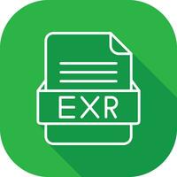 EXR File Format Vector Icon
