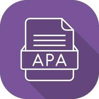 APA File Format Vector Icon