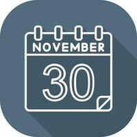 30 November Vector Icon