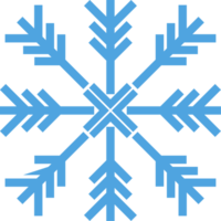 Snowflake clipart for Christmas winter png