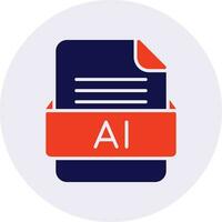 AI File Format Vector Icon