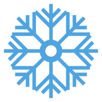 Snowflake clipart for Christmas winter png