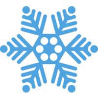 Snowflake clipart for Christmas winter png