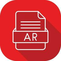 AR File Format Vector Icon