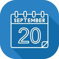 20 September Vector Icon