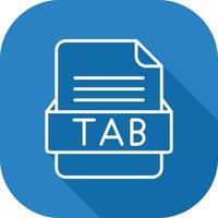 TAB File Format Vector Icon