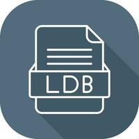 LDB File Format Vector Icon