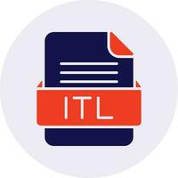 ITL File Format Vector Icon