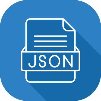 JSON File Format Vector Icon
