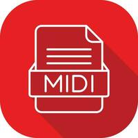 MIDI File Format Vector Icon