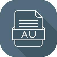 AU File Format Vector Icon