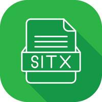 Sitx archivo formato vector icono