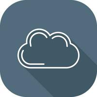 Black Cloud Vector Icon