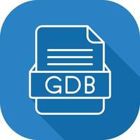 GDB File Format Vector Icon