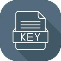 KEY File Format Vector Icon