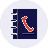 Phone Book Vector Icon