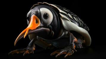 AI generative Realistic Alien snail like creature xenomorph close up photo