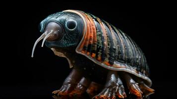 AI generative Realistic Alien snail like creature xenomorph close up photo