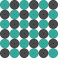 Green and black circle pattern. Circle vector seamless pattern. Decorative element, wrapping paper, wall tiles, floor tiles, bathroom tiles.