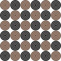 Brown and black circle pattern. Circle vector seamless pattern. Decorative element, wrapping paper, wall tiles, floor tiles, bathroom tiles.