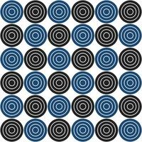 Armada azul y negro circulo modelo. circulo vector sin costura modelo. decorativo elemento, envase papel, pared losas, piso losas, baño losas.