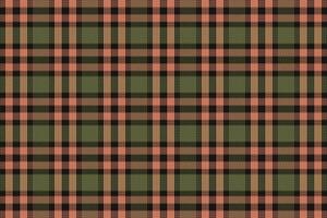 Tartan plaid pattern with texture and coffee color. vector