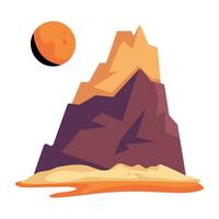 Trendy Canyon Rock vector