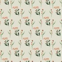 Floral and leaf Seamless Pattern Design vector