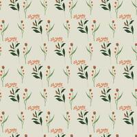 Floral and leaf Seamless Pattern Design vector