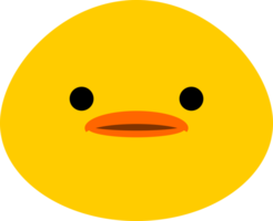 fofa amarelo face Pato ícone png