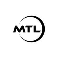 MTL Letter Logo Design, Inspiration for a Unique Identity. Modern Elegance and Creative Design. Watermark Your Success with the Striking this Logo. vector