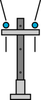 high voltage power electric pole transmit electricity icon png