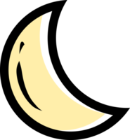 creciente Luna noche icono png