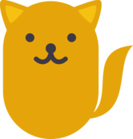 Cute dog pet doodle icon png
