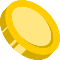 Golden yellow coins money business png