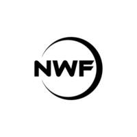 NWF Letter Logo Design, Inspiration for a Unique Identity. Modern Elegance and Creative Design. Watermark Your Success with the Striking this Logo. vector