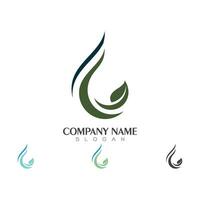 water drop Logo Template vector