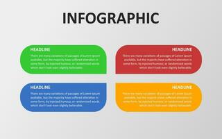 5 5 paso infografía elementos con vistoso para presentaciones, carteles y pancartas vector