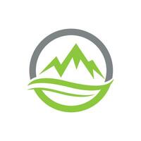 Mountain icon Logo vector