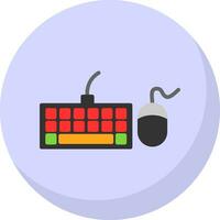 Keyboard And Mouse Vector Icon Design