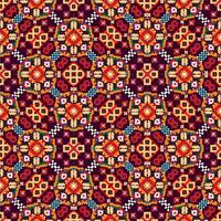 Geometric ethnic pattern, Cross Stitch, Pixel pattern, Design for clothing, fabric, background, wallpaper, wrapping, batik, Knitwear, Embroidery style, Aztec geometric art ornament print vector