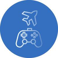 Game plane Vector Icon Design