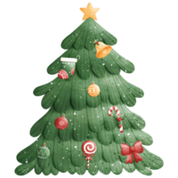 Watercolor Christmas Tree Illustration png