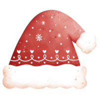 Watercolor Christmas Hat Illustration png