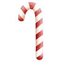 Watercolor Christmas Candy Cane Illustration png