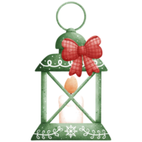 Watercolor Christmas Lantern Illustration png